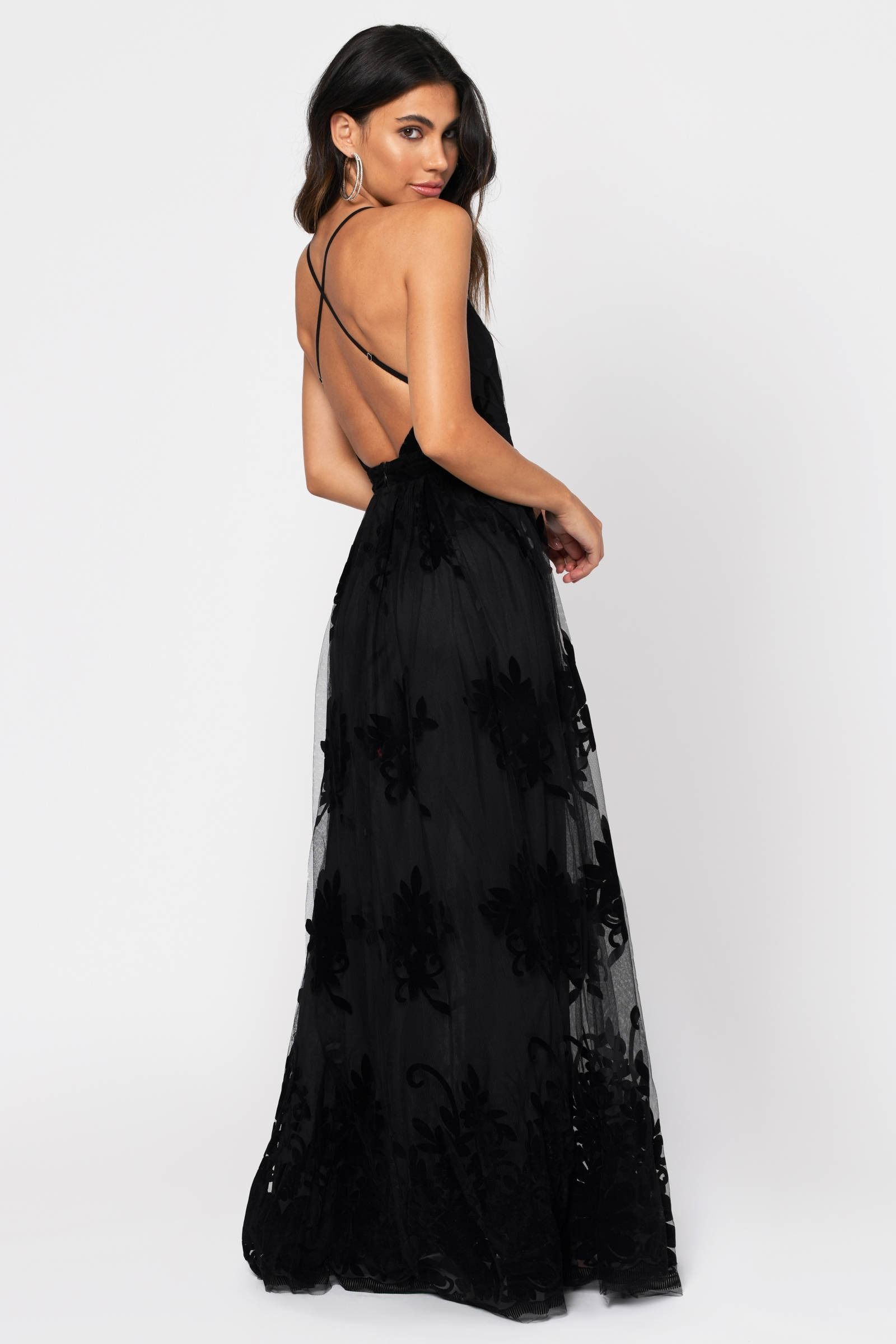 analise plunging floral maxi dress Analise Floral Maxi Dress in Pink