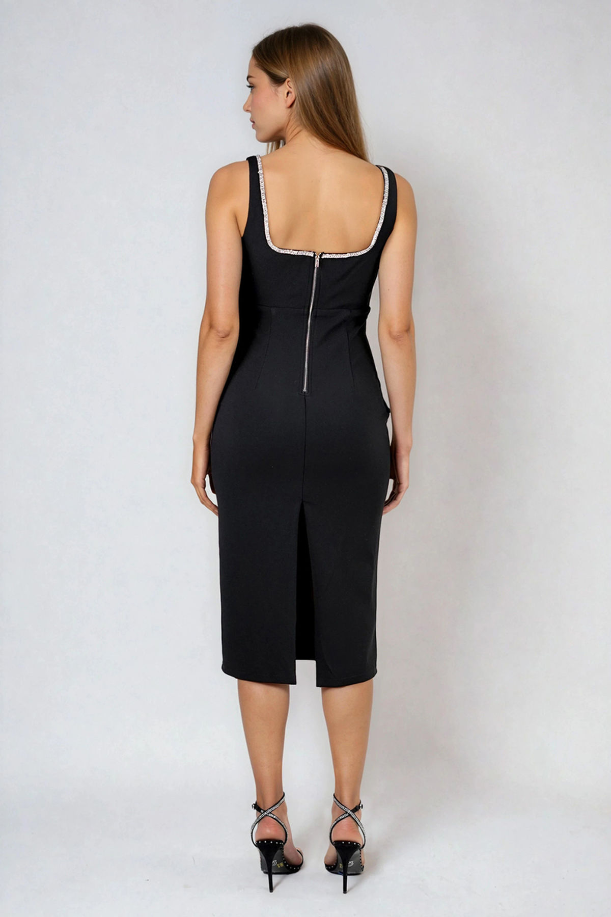 amazon black silk dress SILKY – BASTIAN Color:Skyblue Long Strapless Black Prom 28102024md
