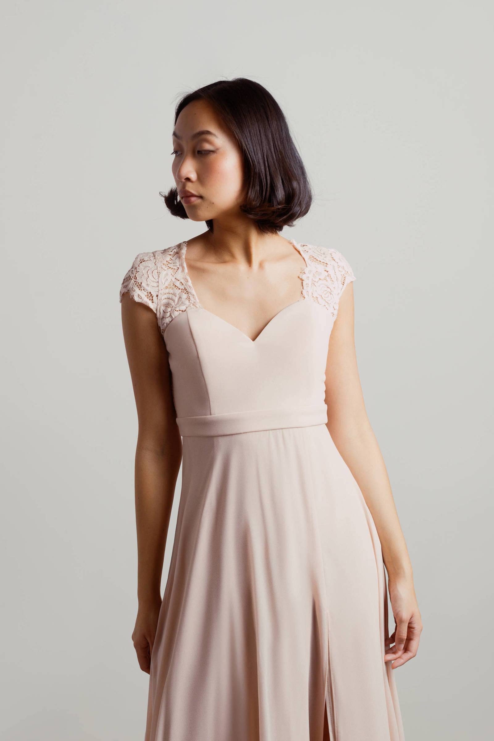Sweetheart Bodice Ruffle Tiered Chiffon Maxi Gown As Picture main image 0