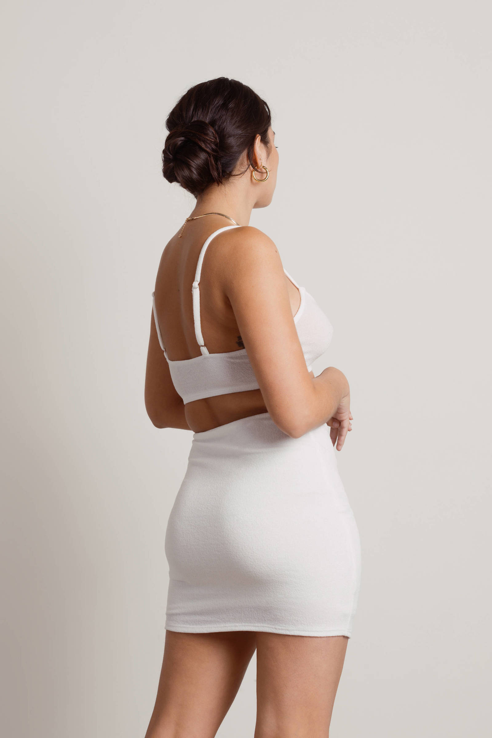 Sexy Bodycon Mini Dress With Cutout Detail