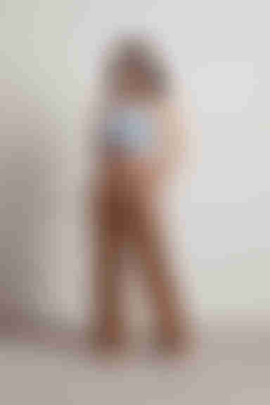 Pick Up Your Feelings Crop Top - Baby Blue