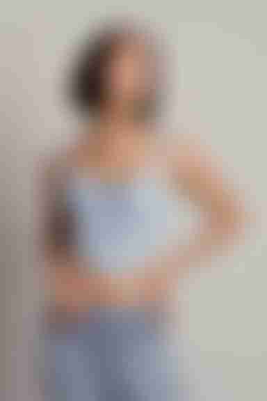 Say It Again Corset Top - Baby Blue