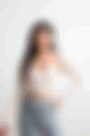 Elki Crop Top and Cardigan Set - Beige