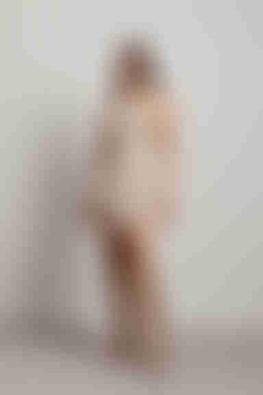 Keep It Basic Ribbed Knit Bodycon Mini Dress - Beige