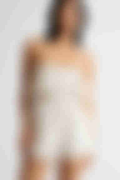 Lauren Strapless Romper - Beige