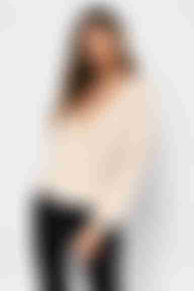 Rene Wrap Sweater - Beige