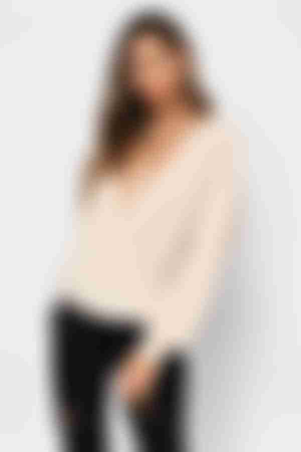 Rene Wrap Sweater - Navy