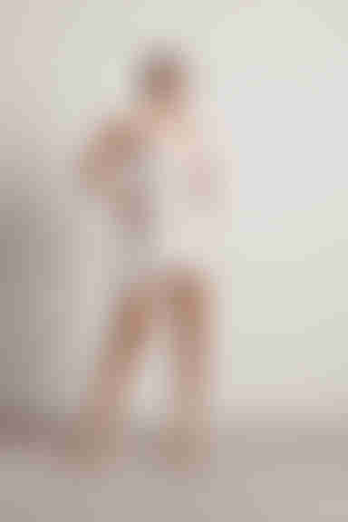 Tavi Satin Bodycon Mini Dress - Beige