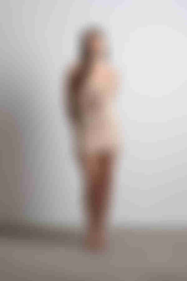 True Confessions Ruffle Crop Top and Mini Skirt Set - Beige