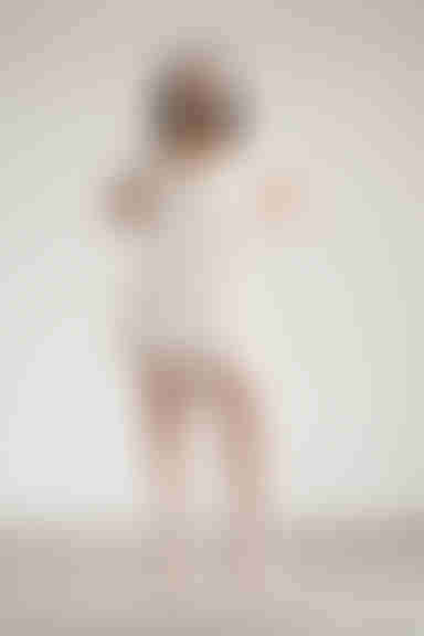 Yvette Puff Sleeve Skater Mini Dress - Beige