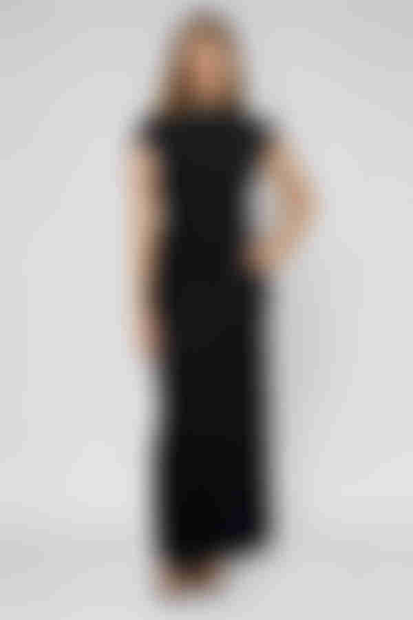 Calm Confidence Open Back Bodycon Maxi Dress - Black