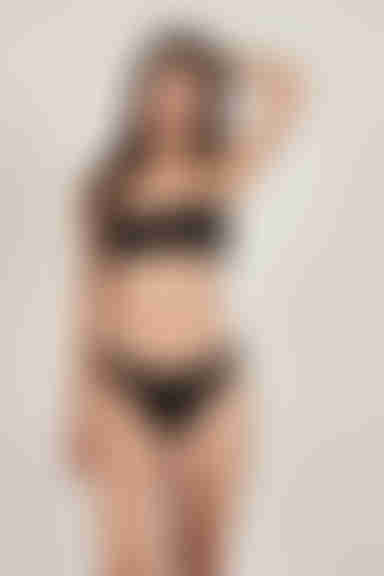 Camila Smocked Bikini Set - Black