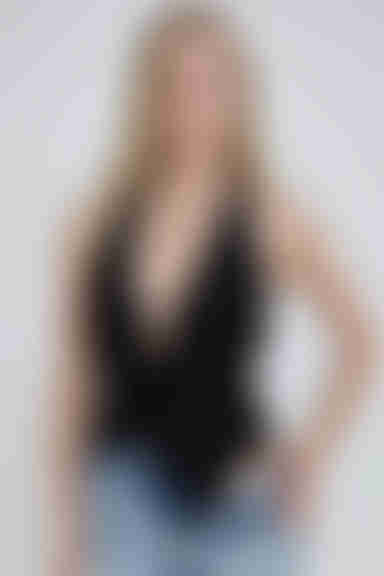 Cosmic Charm Halter Bodysuit - Black