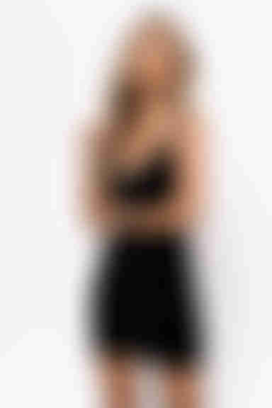 Crush On You Lace Up Bodycon Mini Dress - Black