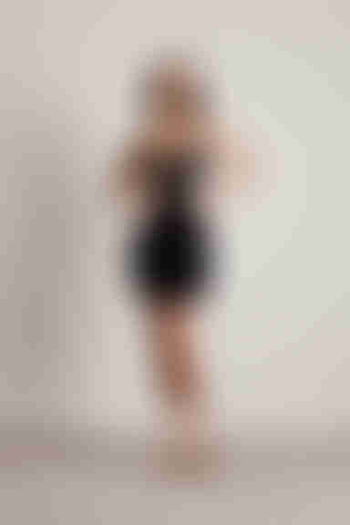 Drowsy Dreams Cutout Bodycon Mini Dress - Black