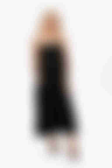 Elisse Cami Tiered Maxi Dress - Black