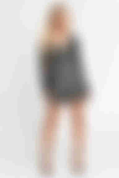 Emily Plunging Lace Mini Dress - Black