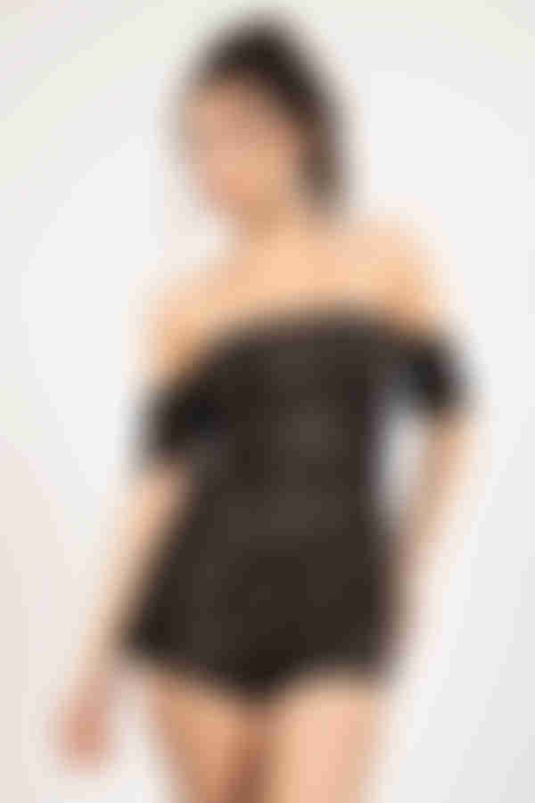 Emily Lace Romper - Red