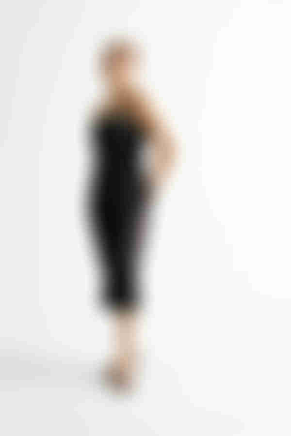 Emma Satin Cowl Neck Midi Dress - Copper