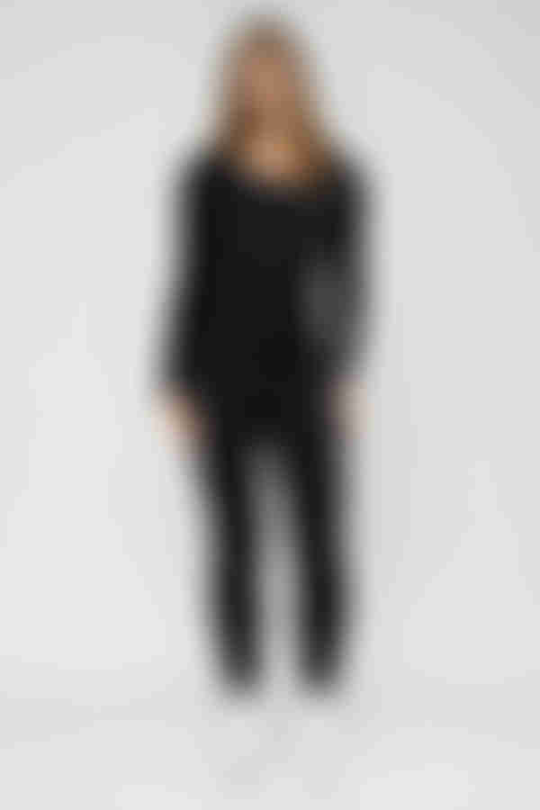 Flex Hard Long Sleeve Cutout Jumpsuit - Black