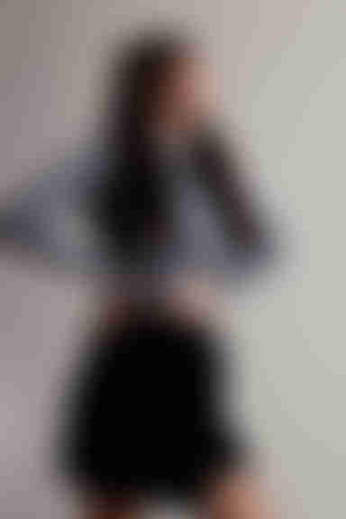 Flirty Girl Glitter Mini Skirt - Black