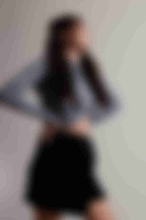 Flirty Girl Glitter Mini Skirt - Black