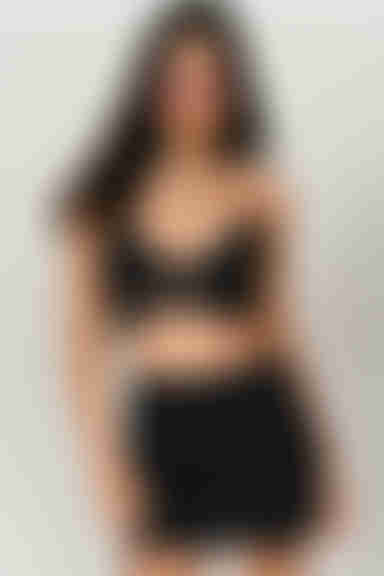 For Granted Crop Top - Black