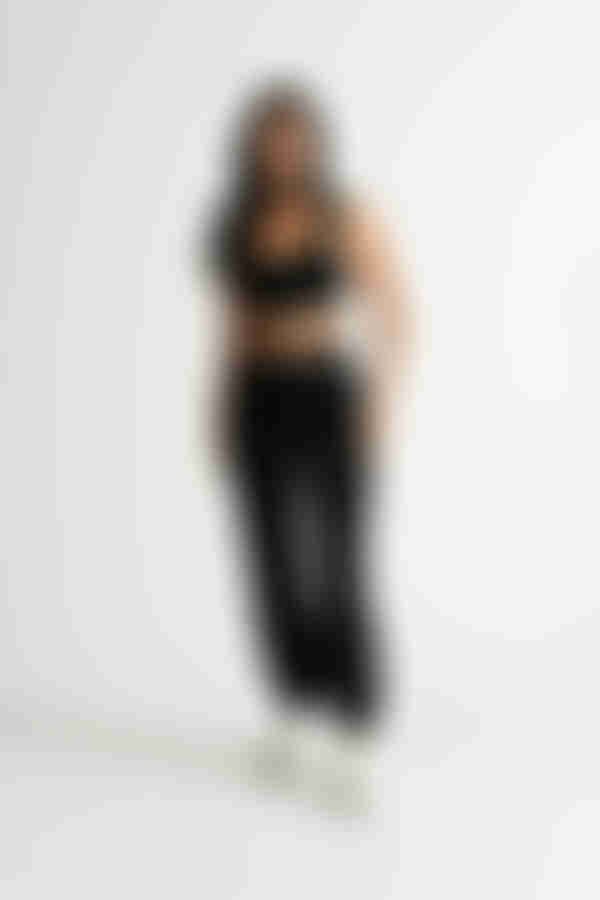 Going Nowhere Waist Tie Sweatpants - Black