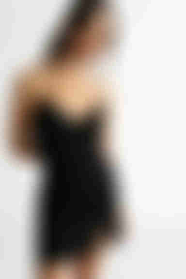 If You Ever Loved Me Black Slit Mini Dress