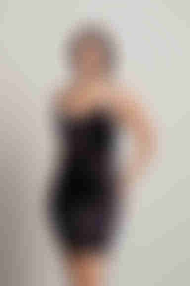 Isadora Bustier Bodycon Mini Dress - Black