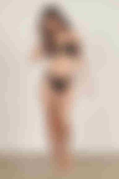 Knot For You Bandeau Bikini Set - Black