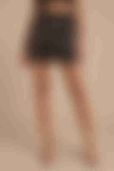 Lace and Grace Bodycon Mini Skirt - Black