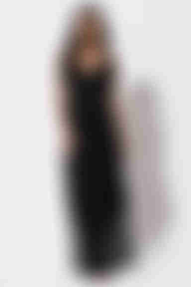 Luna Lace Tiered Maxi Dress - Black