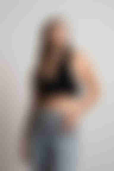 Maybe This Is Right Crop Top - Black