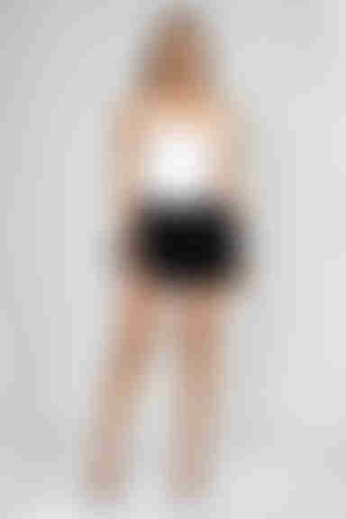 Mood Ready Multi TIered Mini Skort - Black