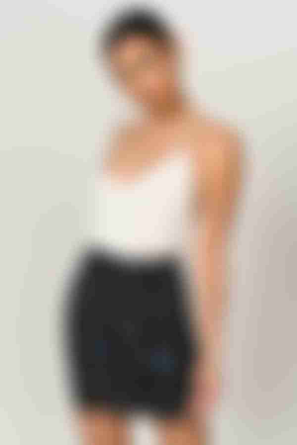 Eli Floral Mini Skirt - Black Multi