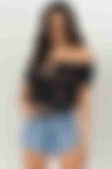 Not Your Girl Crop Top - Black Multi