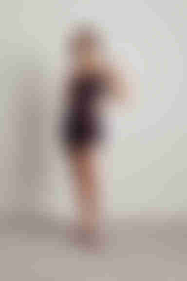 Savannah Floral Ruched Mini Dress - Black Multi