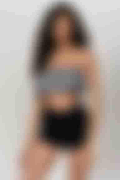 No Pressure Crop Top - Black 