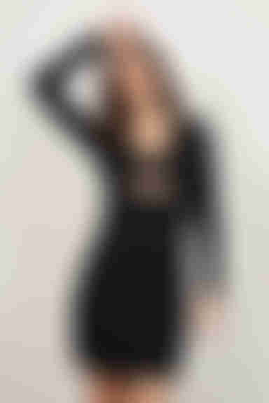 Promises Cutout Bodycon Mini Dress - Black