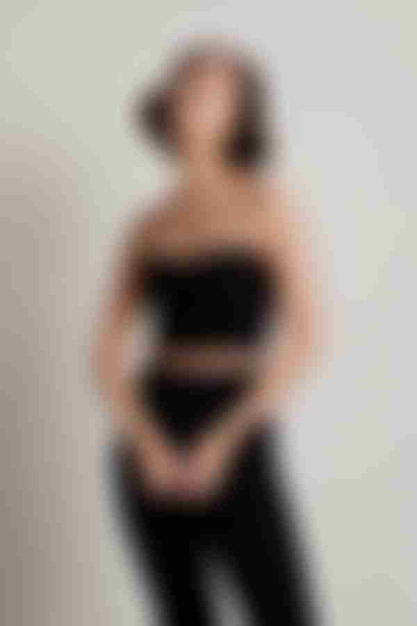 Reaching Too Much Crop Top - Zebra Black And White