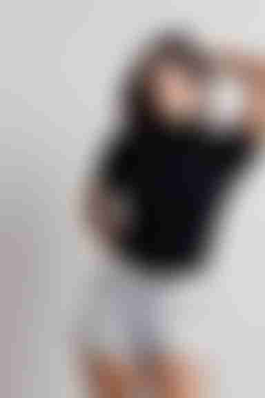 Rivera Mock Neck Top - Black