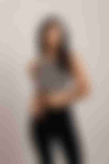 Don't Bother Me Crop Top - Black Sand