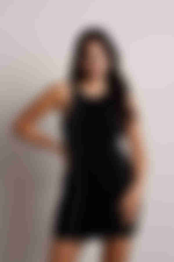 Saturn Exposed Stitch Bodycon Mini Dress - Orange