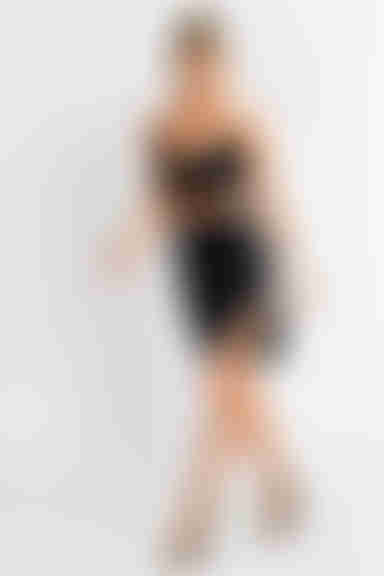 Show Off Lace Up Skirt - Black