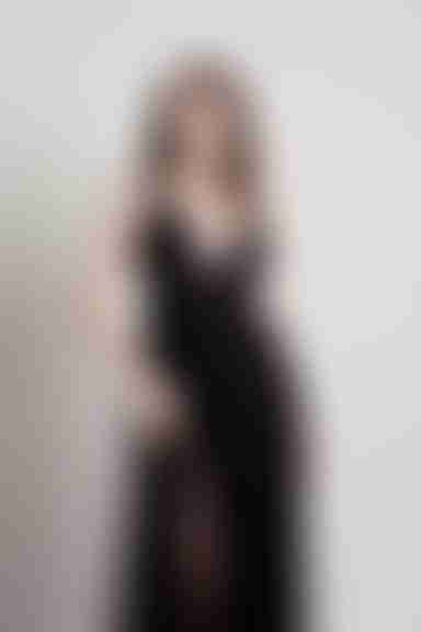 Slay The Night Deep V Double High Slit Maxi Dress - Black