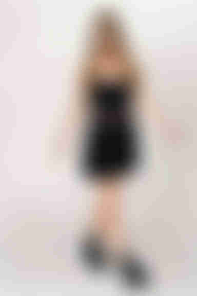 So In Love Cutout Open Back Mini Dress - Black