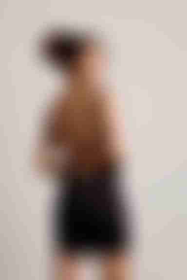 Some Space Please Backless Bodycon Mini Dress - Black