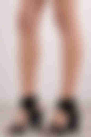 Sol Sana Tiki Suede Heels - Black