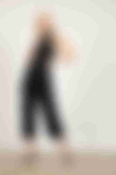 Too Much To Bare Wide Leg Pants - Black